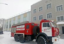 Кораблинские пожарные провели учения в спортивной школе «Рекорд»