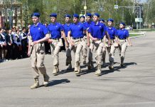 В городе Кораблино прошел традиционный смотр строя и песни среди школ Кораблинского округа