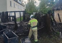 В Поселке Газопровода Кораблинского округа горел сарай